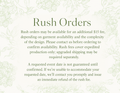 Rush Fee