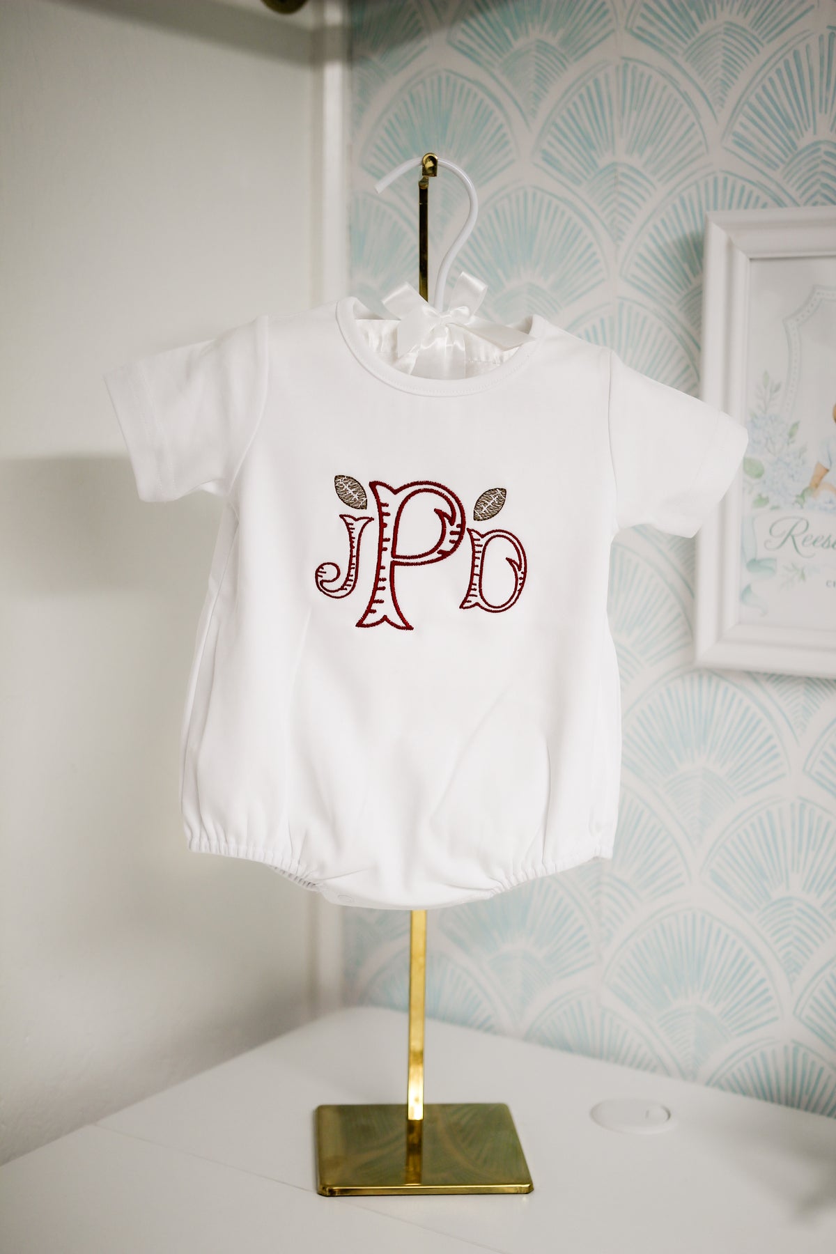 Football Spirit Monogram- Bubble